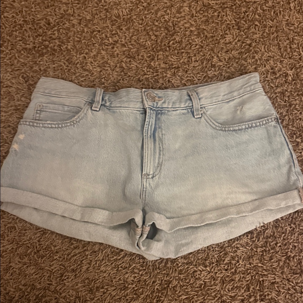 Light Blue Denim Garage Women's Shorts